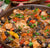 Chili with Green Salad and Guacamole