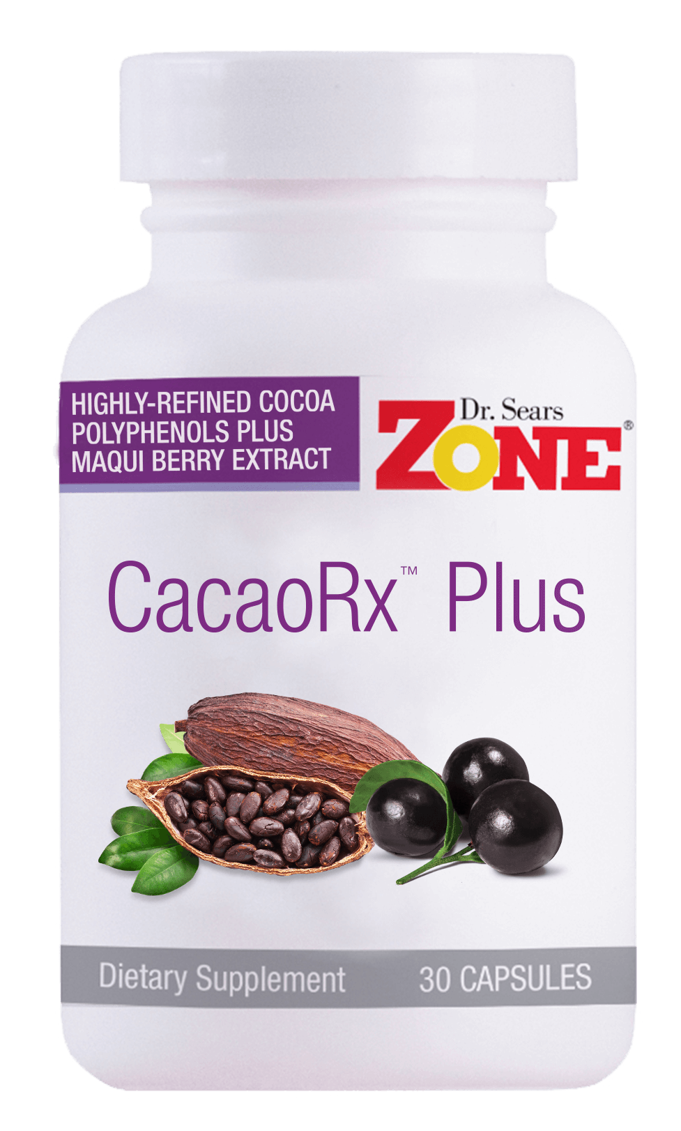 Dr. Sears' Zone CacaoRx Plus – 30 Capsules Dr. Sears' Zone CacaoRx Plus – 30 Capsules