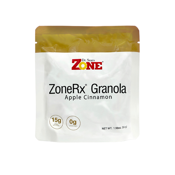 ZoneRx Granola - Apple Cinnamon (12-Pack) | High-Protein, Low-Sugar